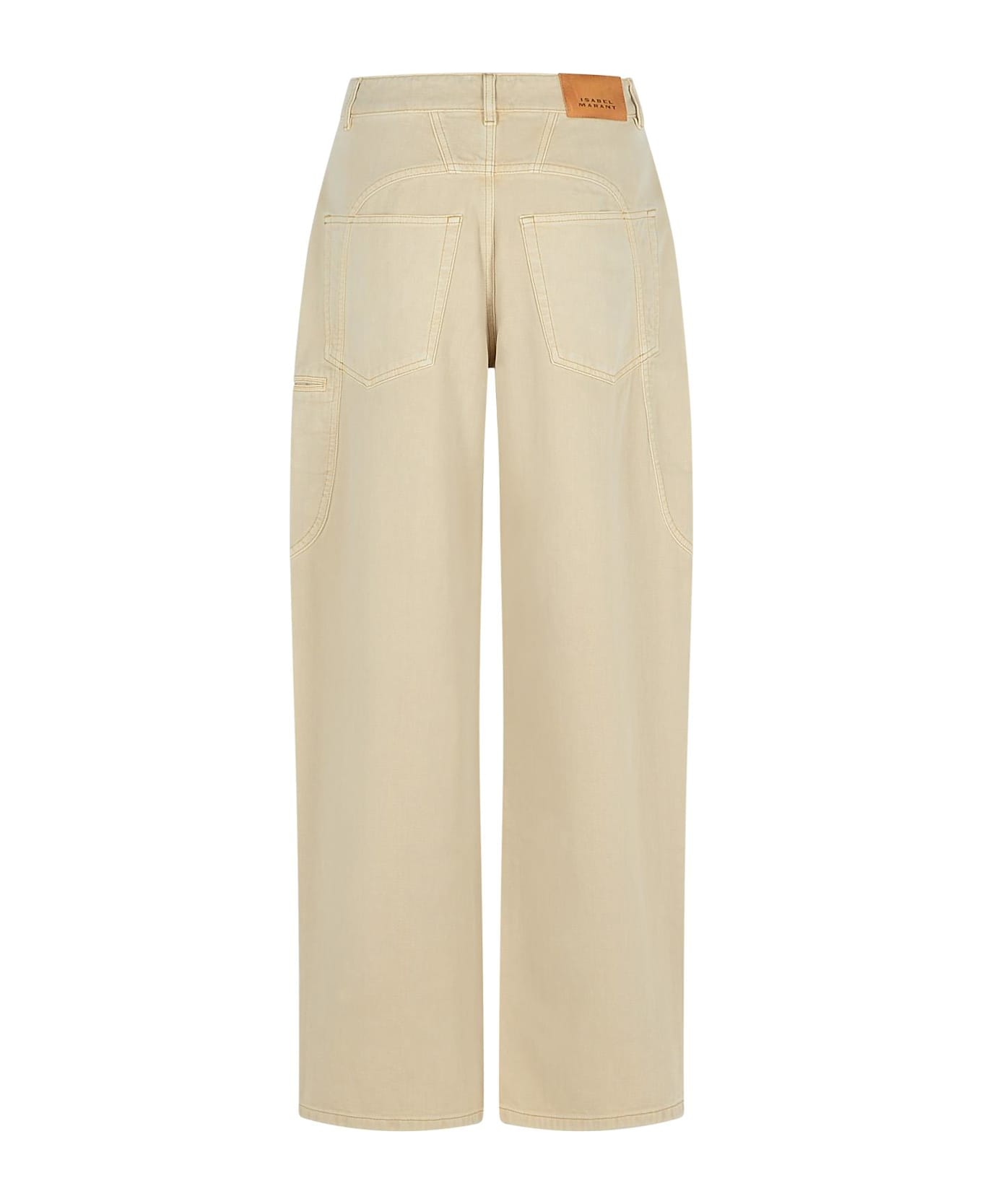 Isabel Marant 
baryl
 Beige Cotton Pants - Beige