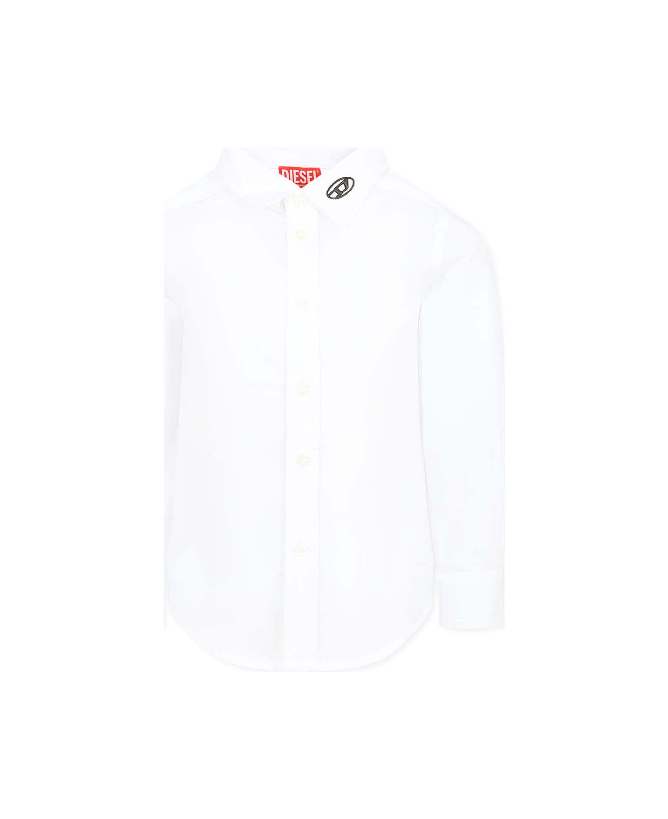 Diesel White Shirt For Boy - White