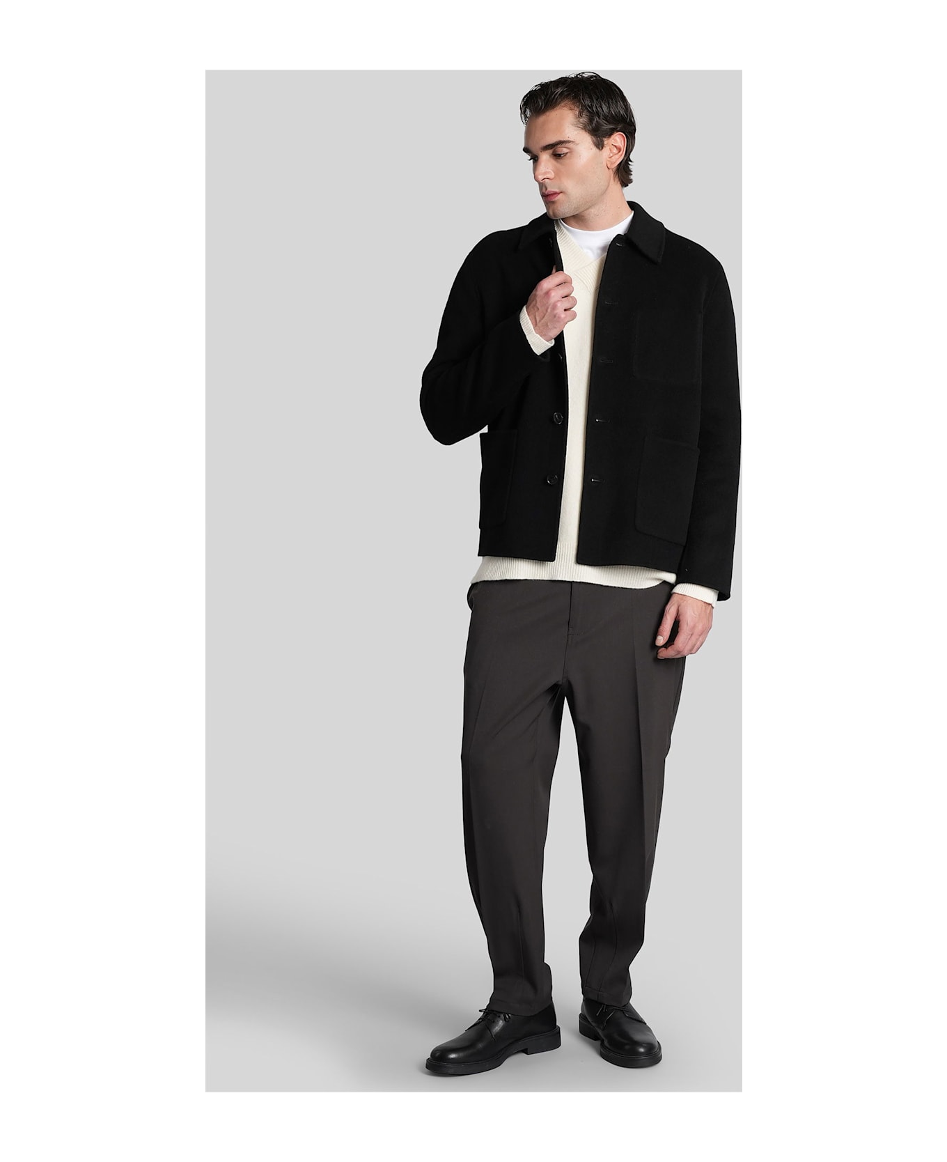 Mauro Grifoni In Black Wool - black