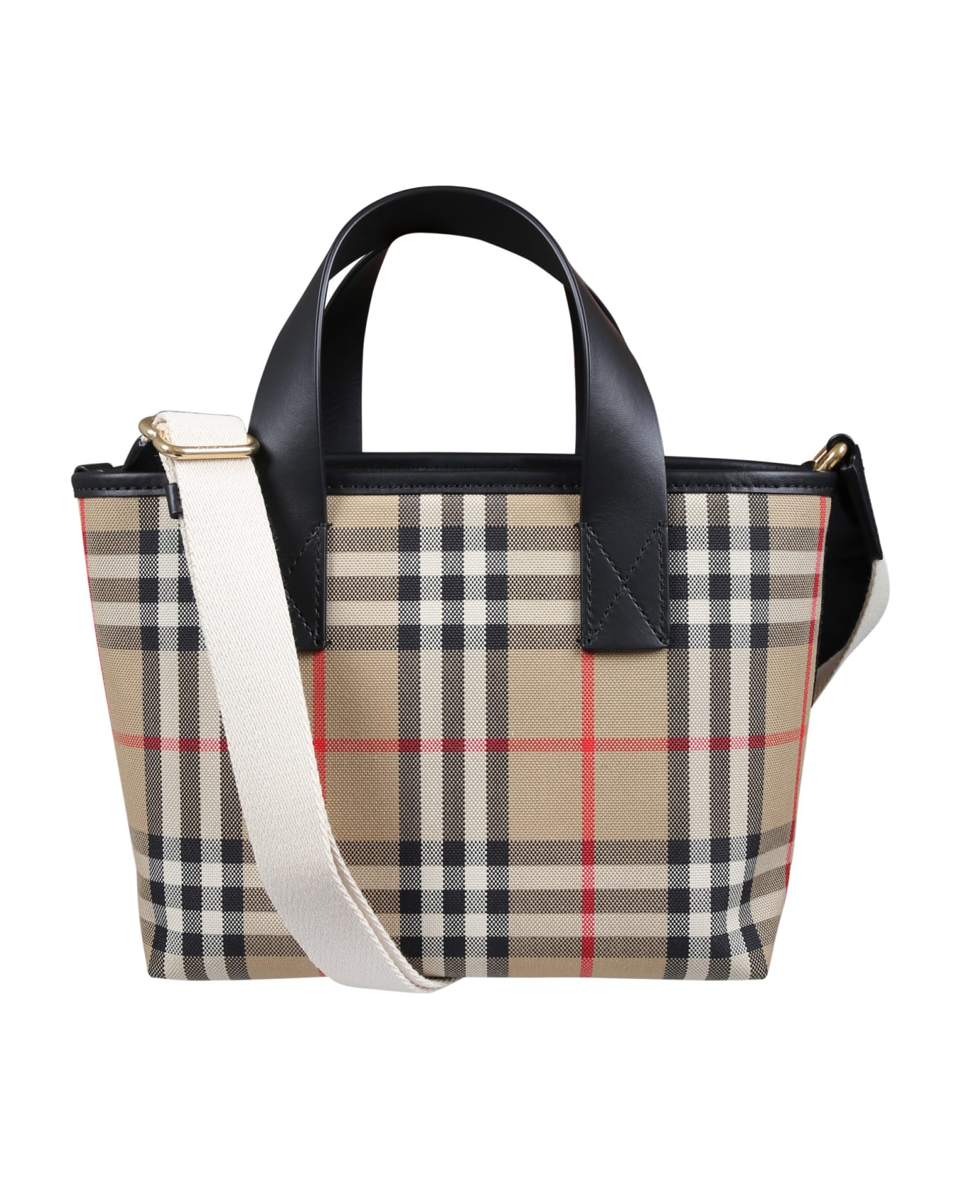 Burberry Beige Bag For Girl With Vintage Check - Beige アクセサリー＆ギフト