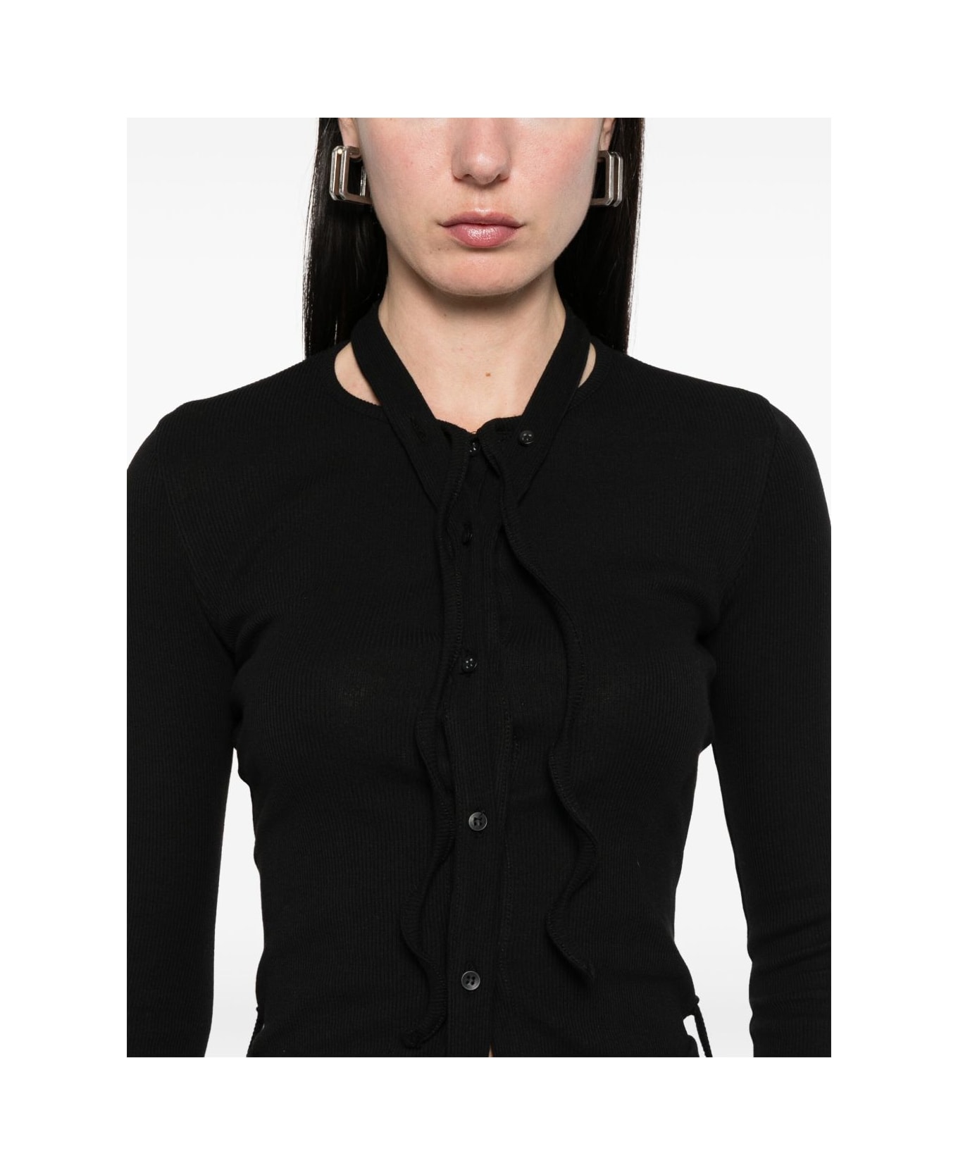 Ottolinger Double Closure Cardigan - Black