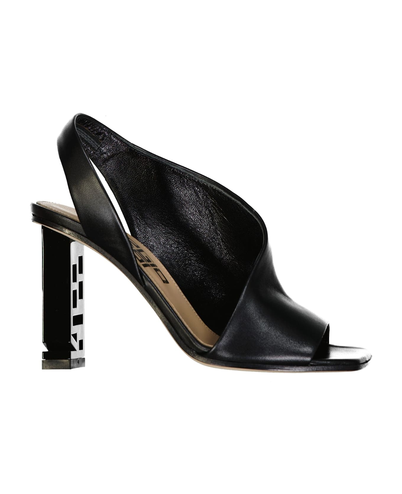 Sergio Rossi Leather Sandals - Black