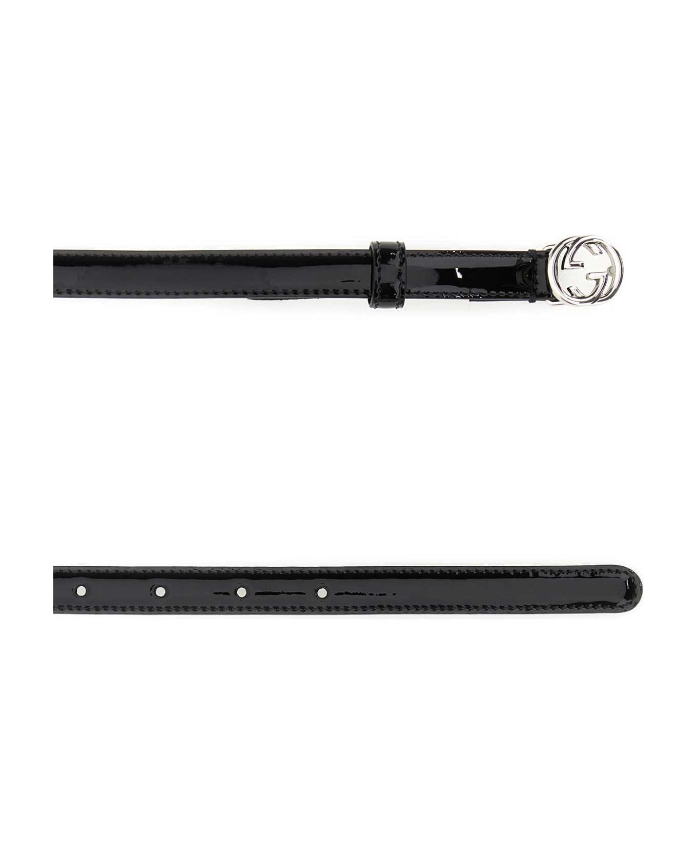 Gucci Black Leather Belt - Black