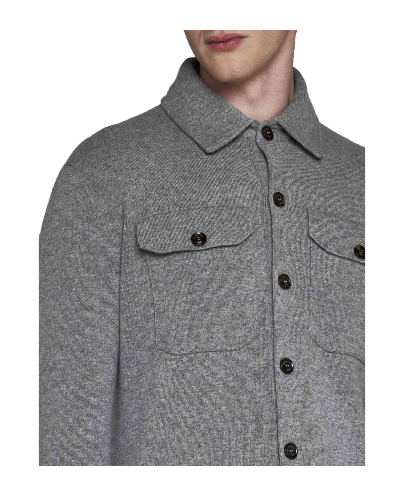 Piacenza Cashmere Shirt - Grey