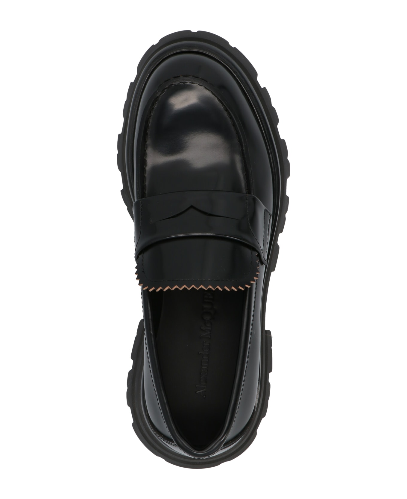 Alexander McQueen Wander Leather Loafers - black フラットシューズ