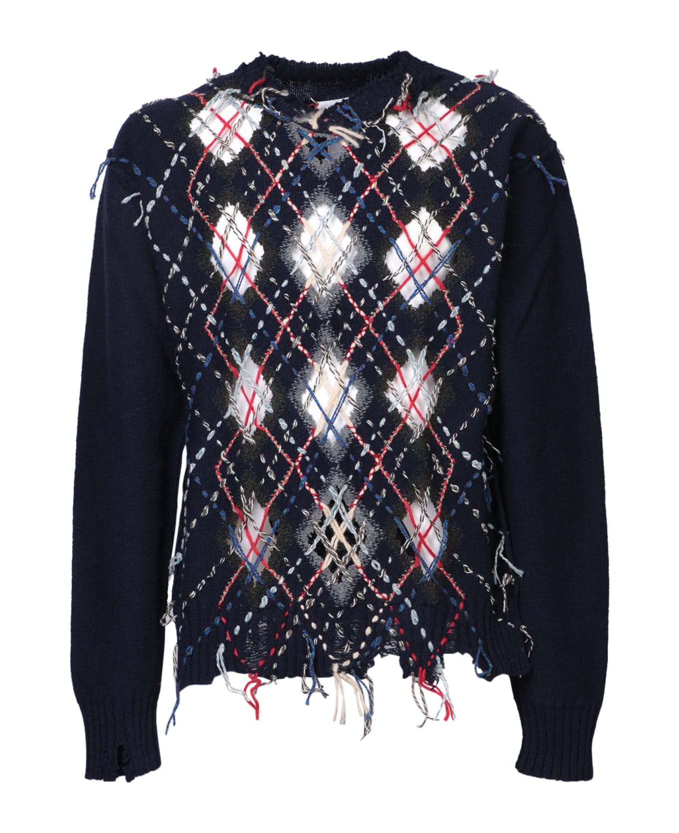【Frühling 】Martin Margiela Maison Margiela Fringed Detail Sweater | italist