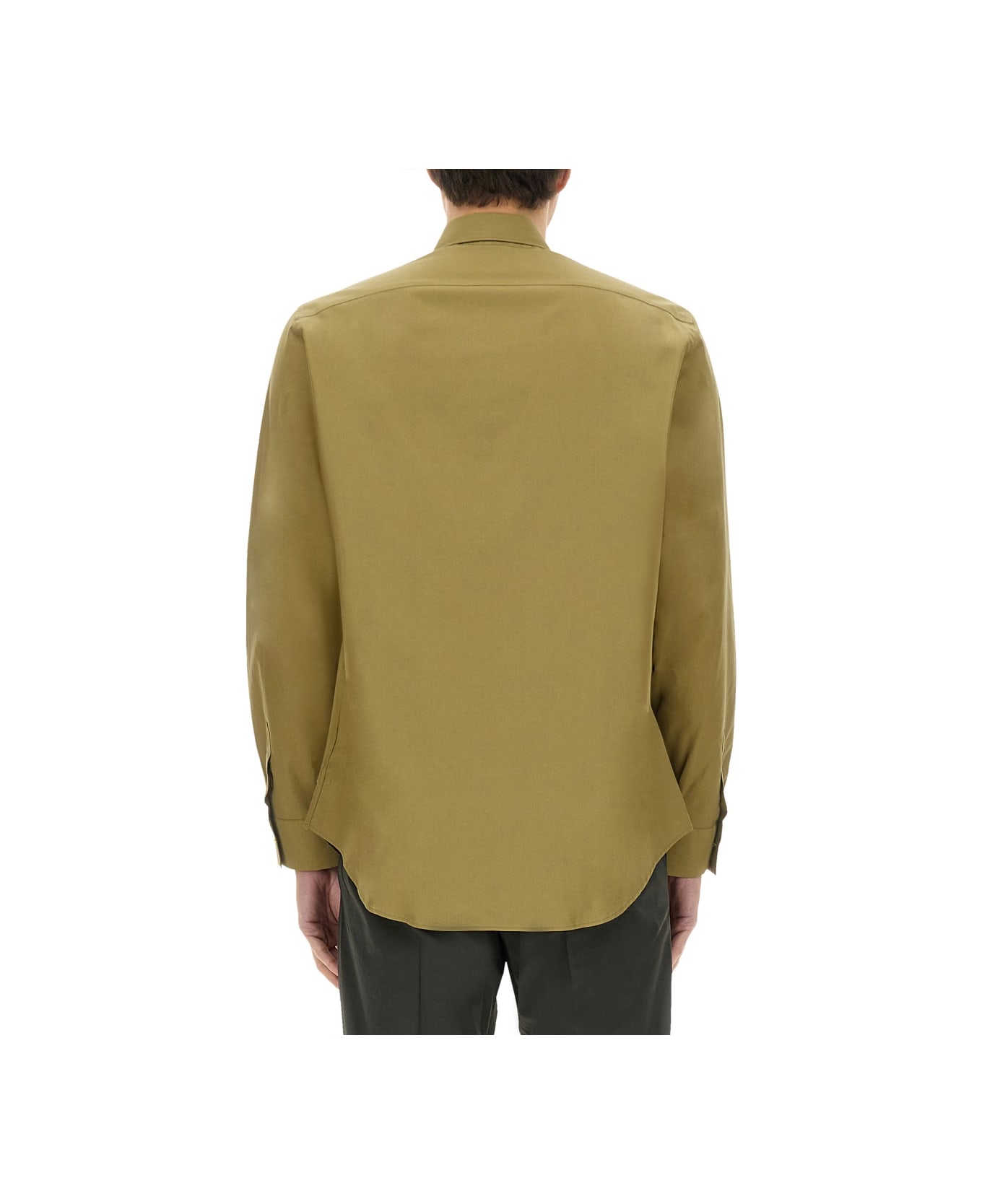 Paul Smith Cotton Shirt - MILITARY GREEN