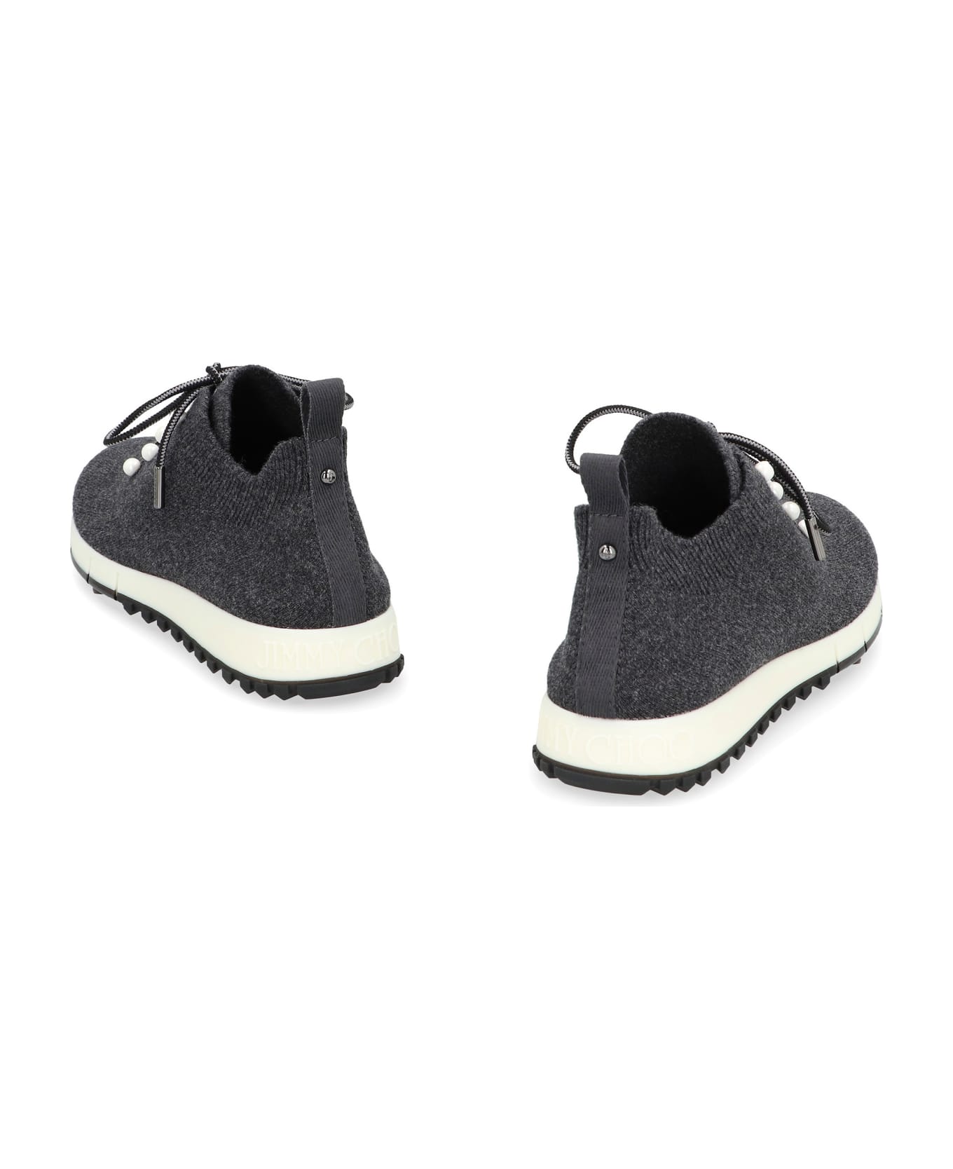 Jimmy Choo Veles Fabric Low-top Sneakers - black