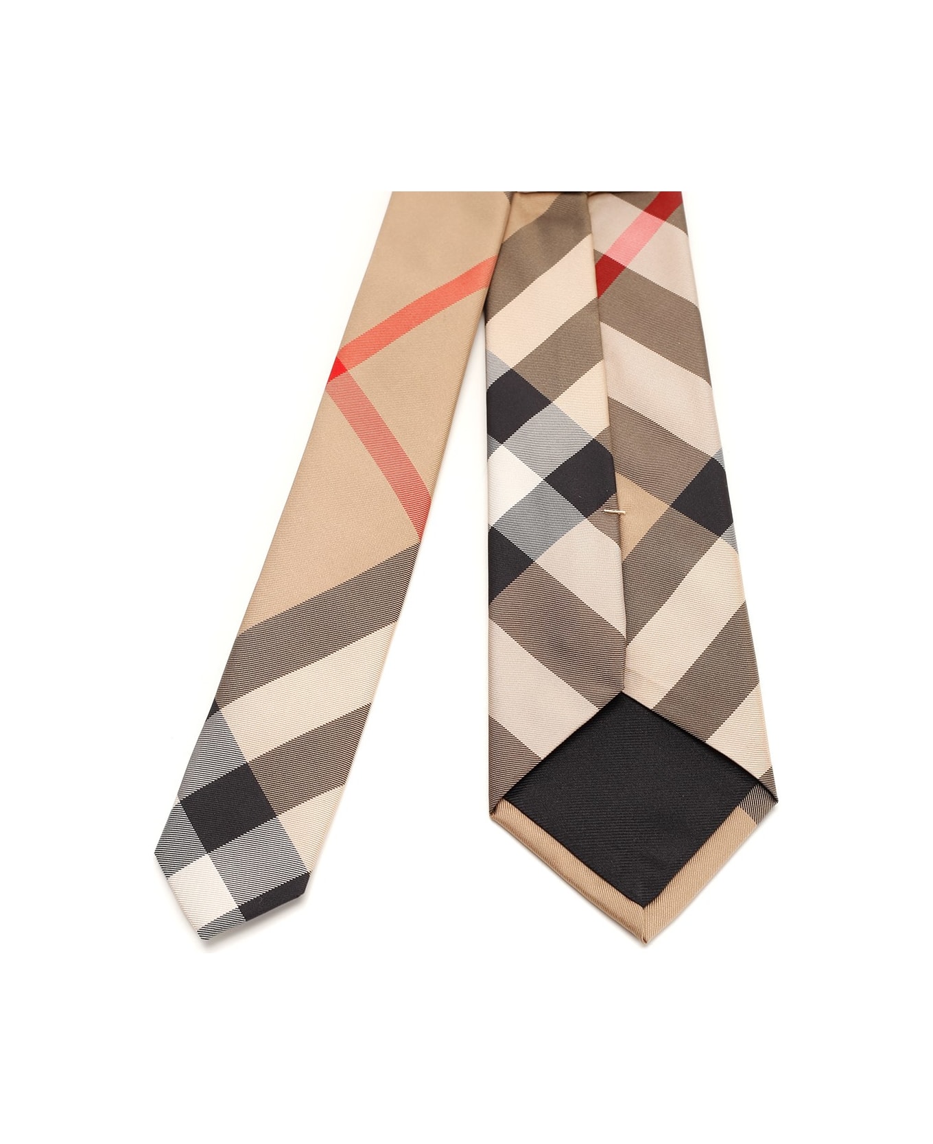 Burberry 
check
 Tie - Beige