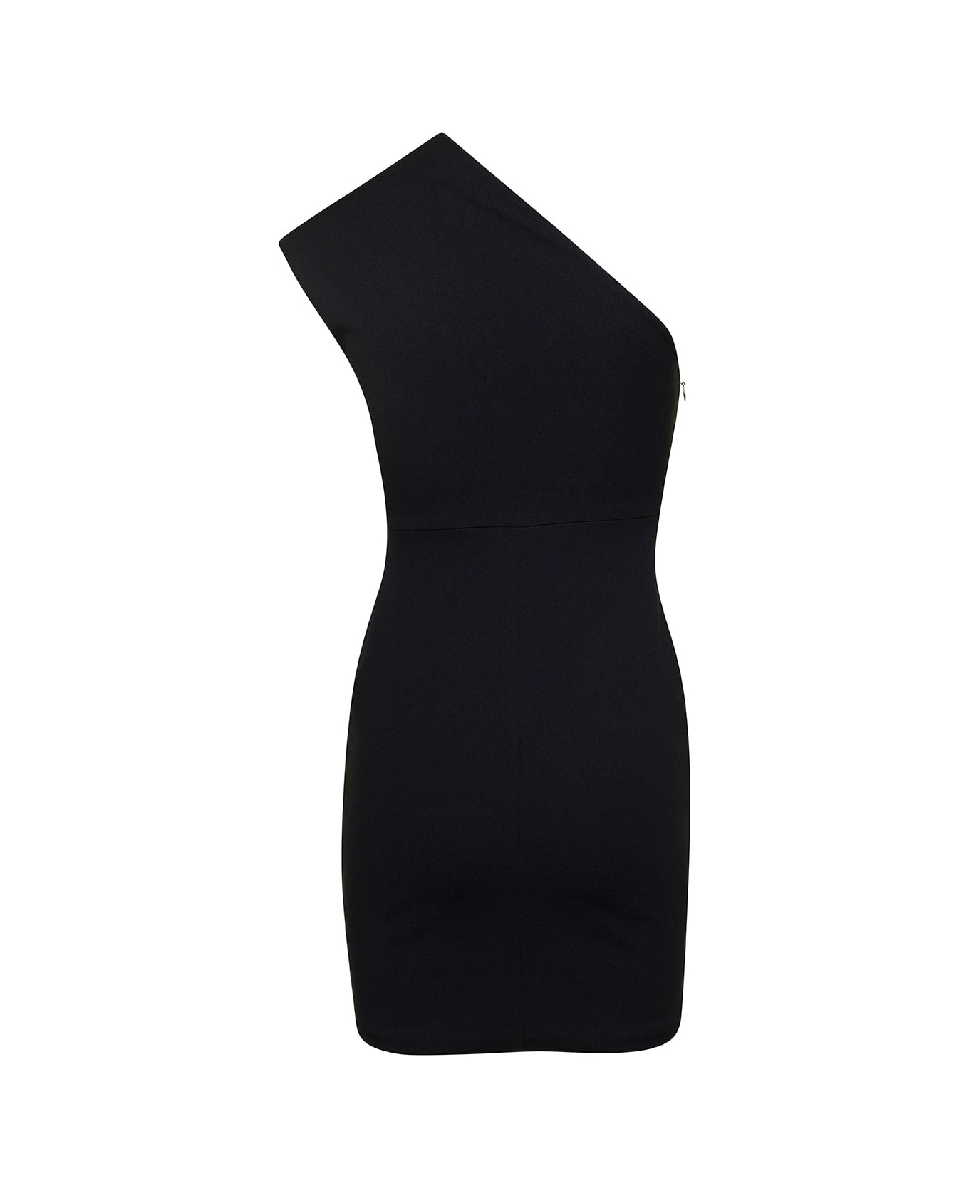 Solace London Black Alexa Cut-out Minidress In Crepe Knit Woman - Black