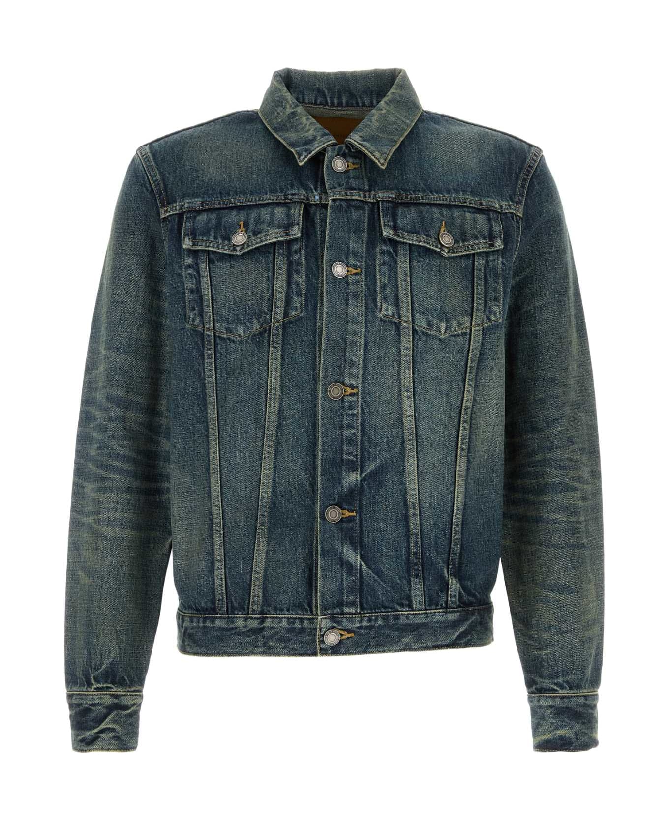 Saint Laurent Denim Jacket - BLUEAMAZON