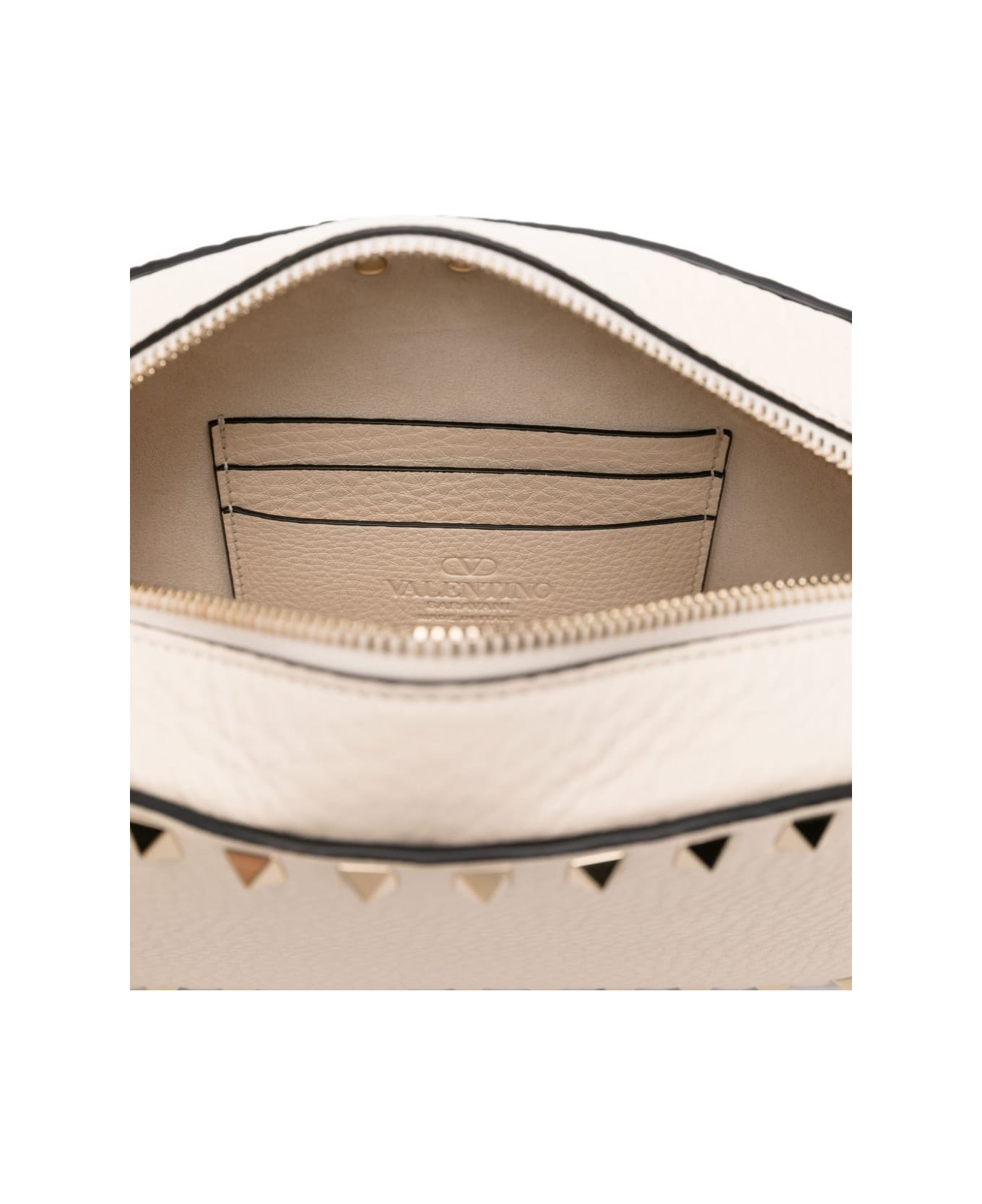 Valentino Garavani Mini Rockstud Shoulder Bag - White