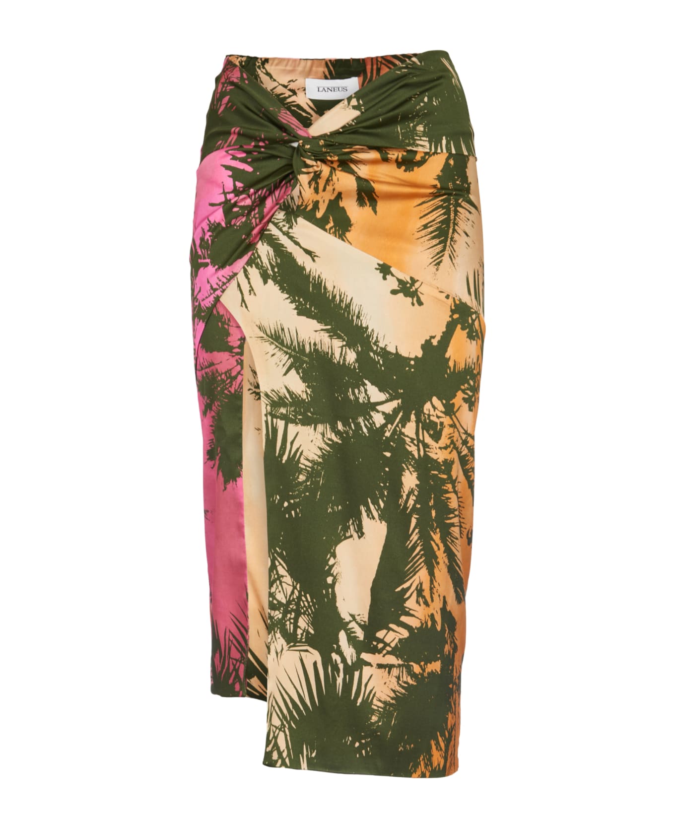 Laneus Draped Tropical Printed Skirt - Variante unica スカート