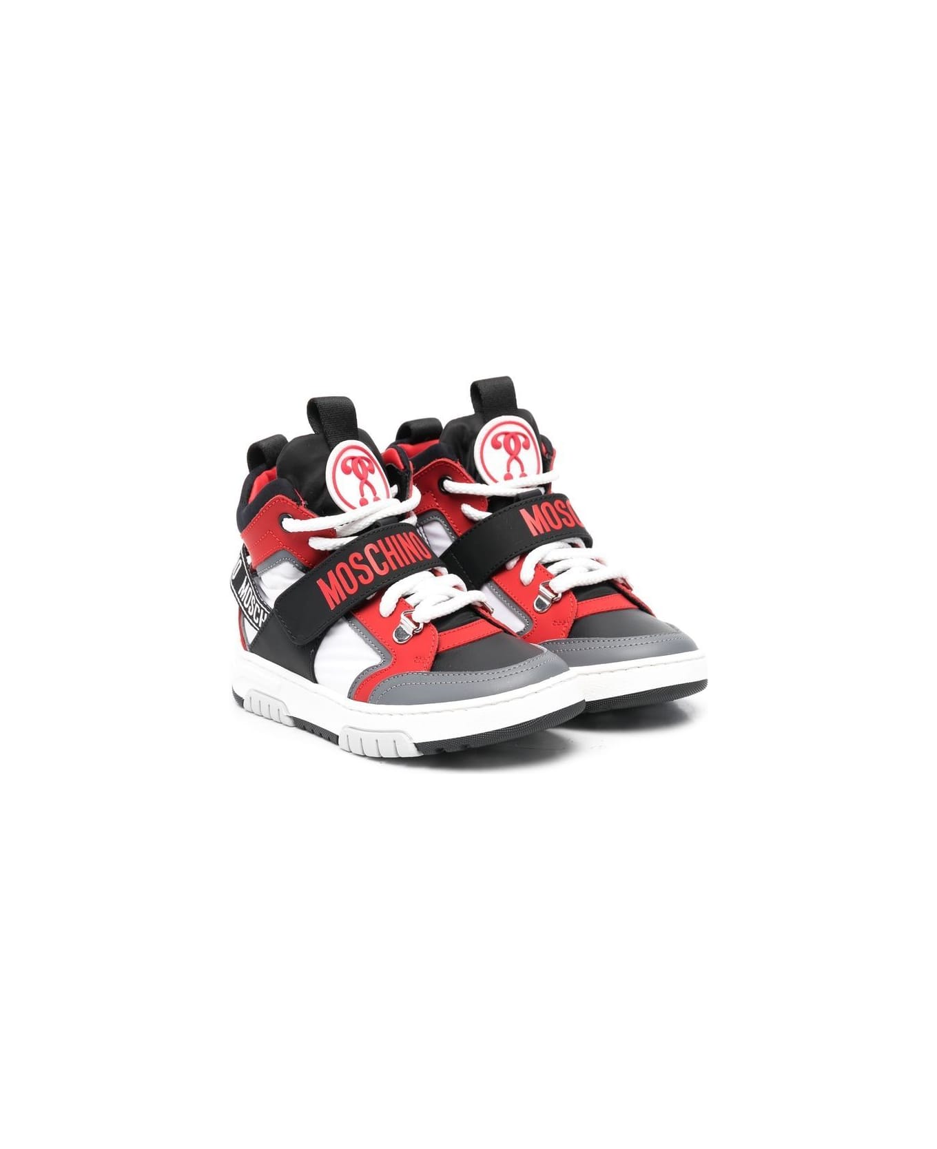 Moschino Sneakers With Print - Black