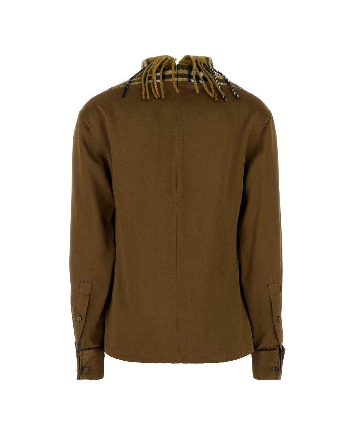 Burberry Biscuit Satin Blouse - Brown