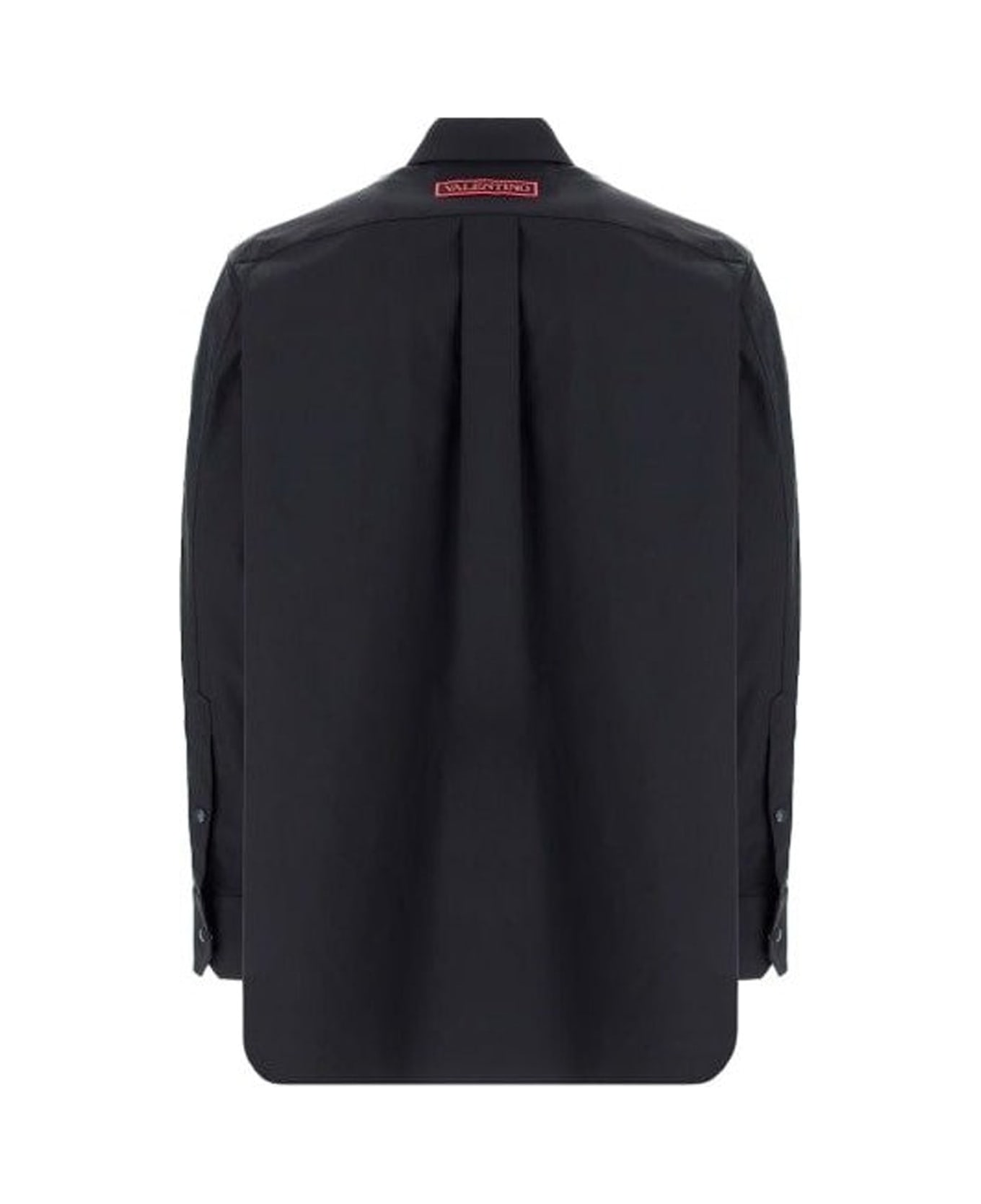 Valentino Logo Patch Shirt - Black シャツ