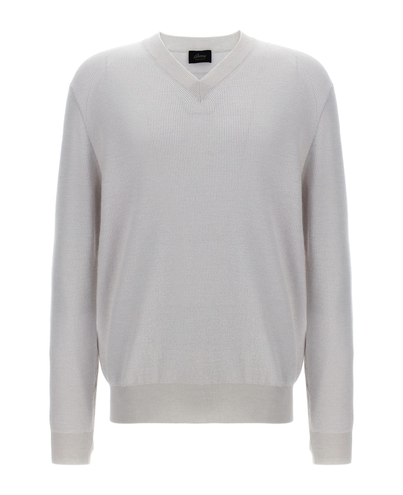 Brioni V-neck Sweater - White