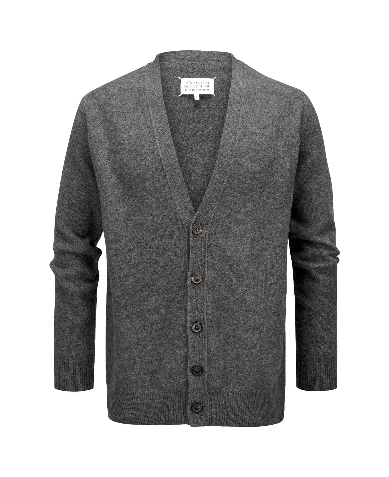 Maison Margiela Wool Cardigan - Gray