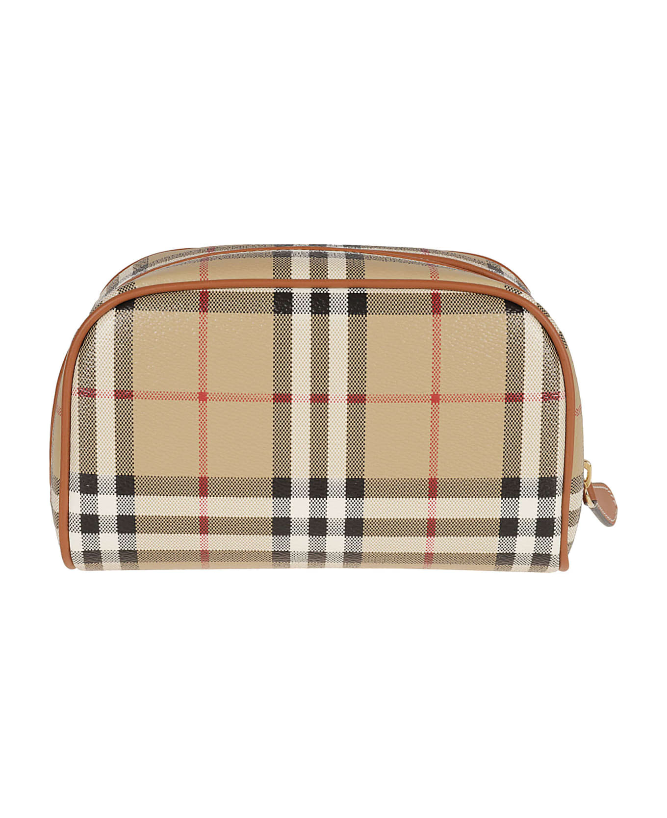 Burberry Logo Patch Check Zip Clutch - Archive Beige クラッチバッグ