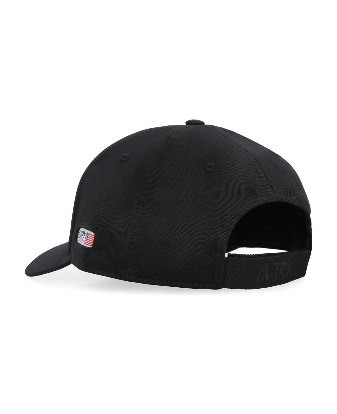 Autry Embroidered Logo Baseball Cap - black