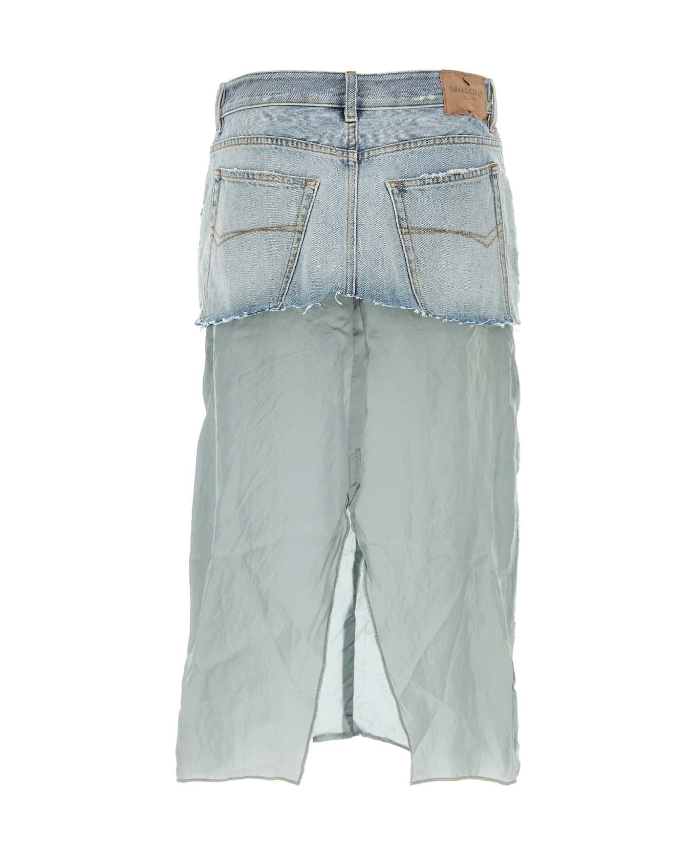 Balenciaga Denim Skirt - LIGHT BLUE