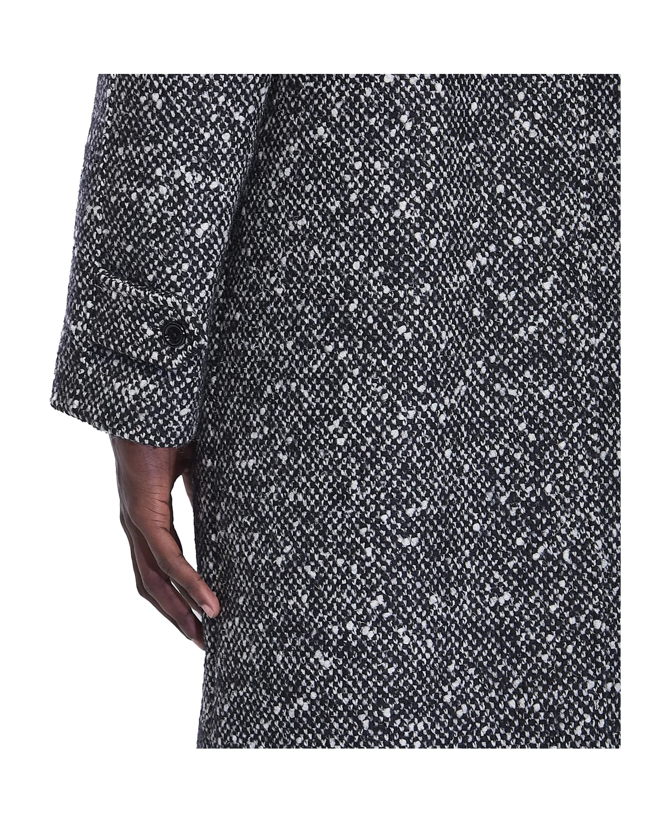 Celine Céline Camden Wool Tweed Coat - Gray