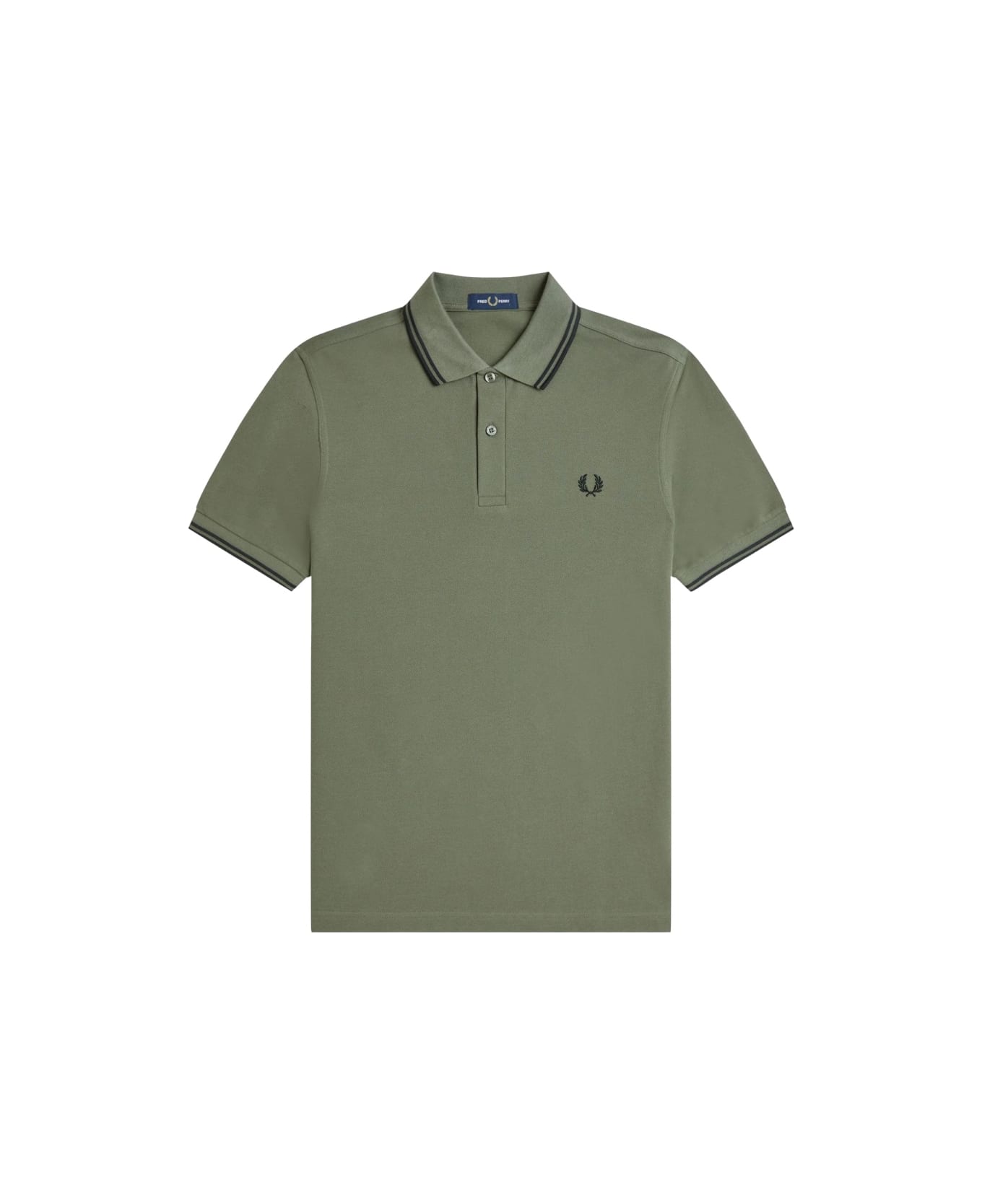 Fred Perry Polo With Logo - GREEN