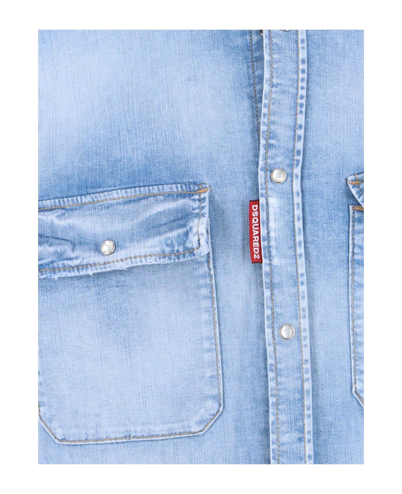 Dsquared2 Logo Shirt - Light Blue