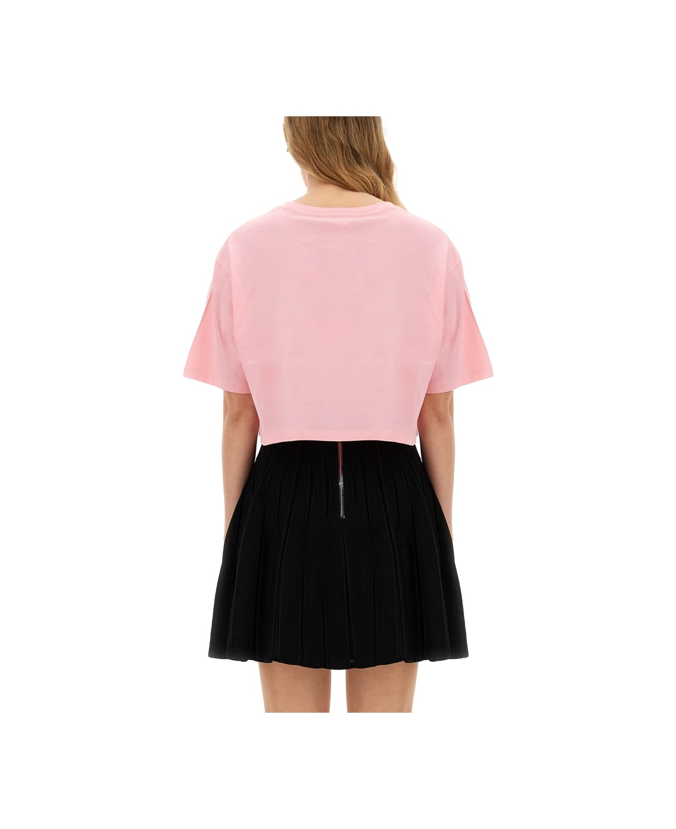 Balmain T-shirt With Logo - Ola Rose Blanc
