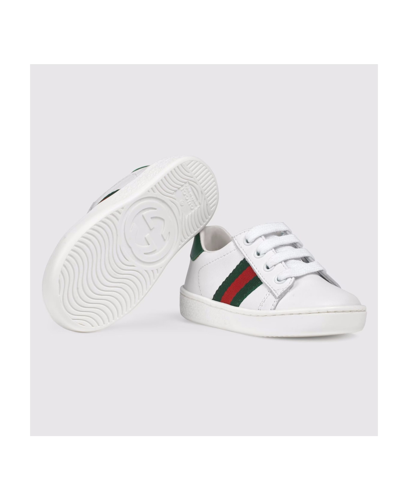 Gucci Kids Sneakers White - White