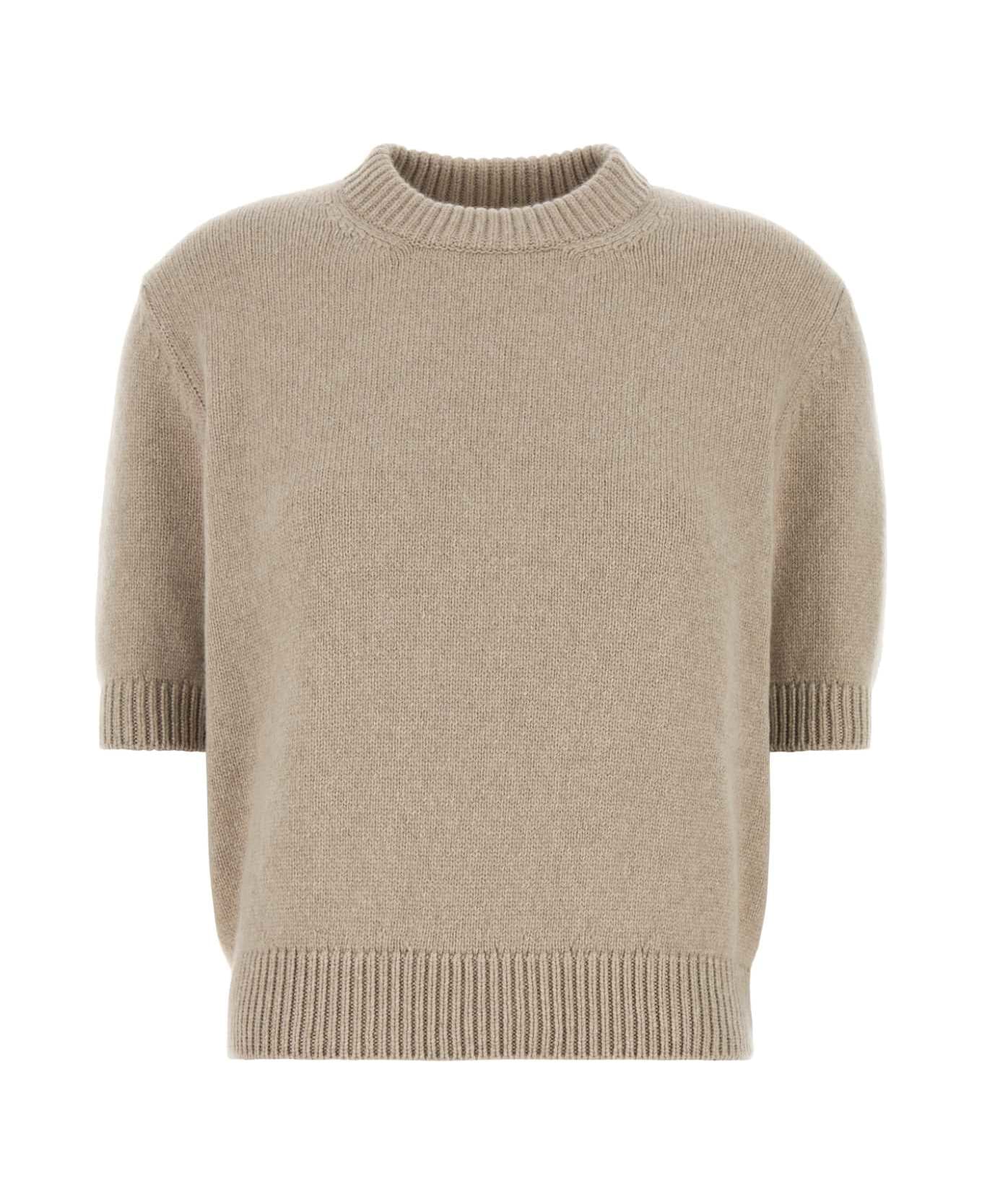 Khaite Cappuccino Cashmere Davin Sweater - PUTTY