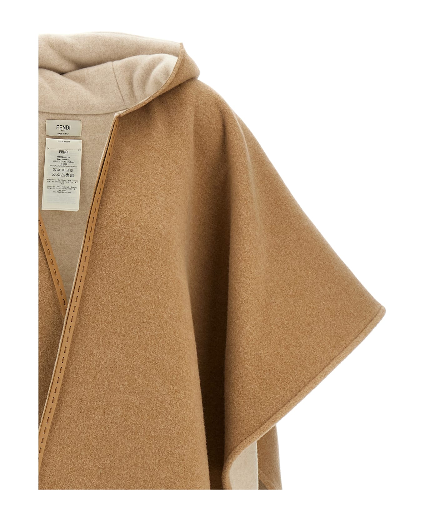 Fendi 'fendi Roma' Poncho - Beige