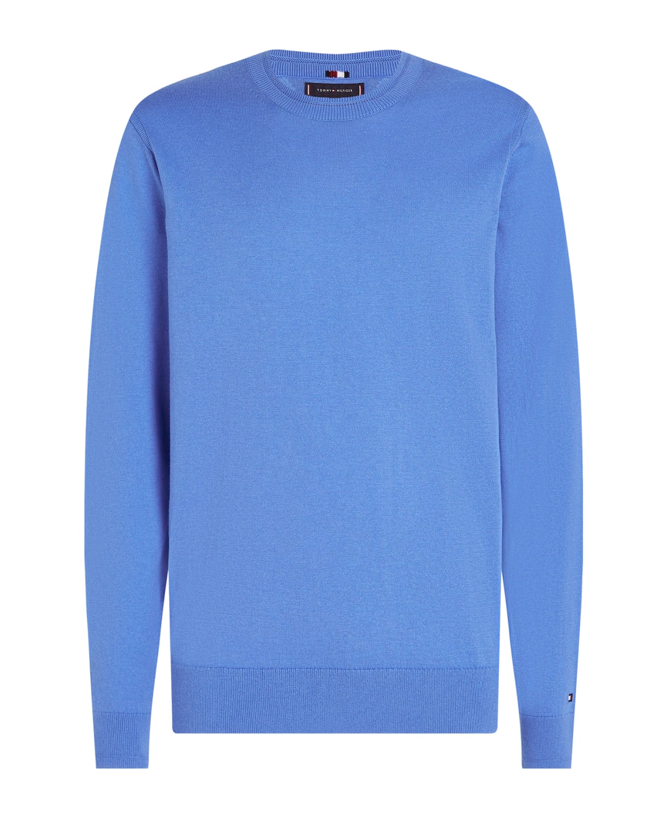 Tommy Hilfiger Light Blue Crew Neck Sweater - BLUE SPELL