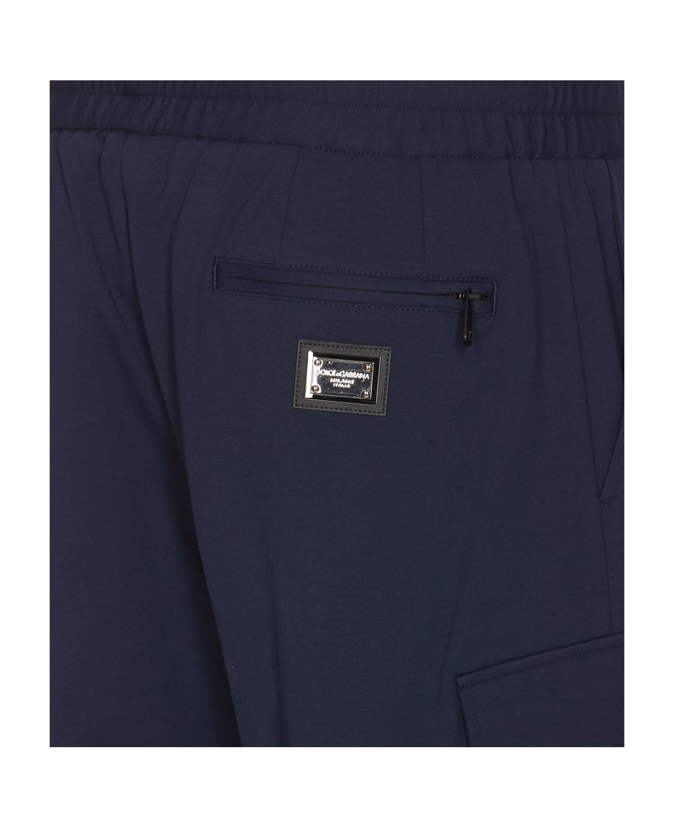 Dolce & Gabbana Cotton Blend Pants - blue スウェットパンツ