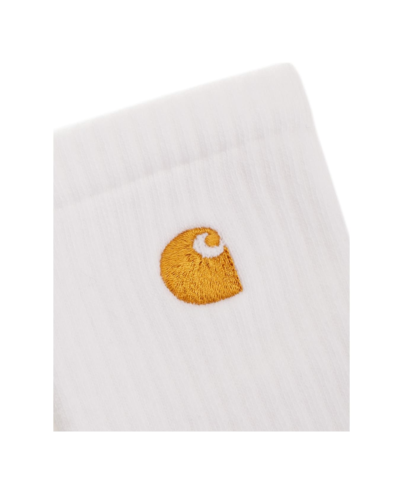 Carhartt Logo Terry Sock - White