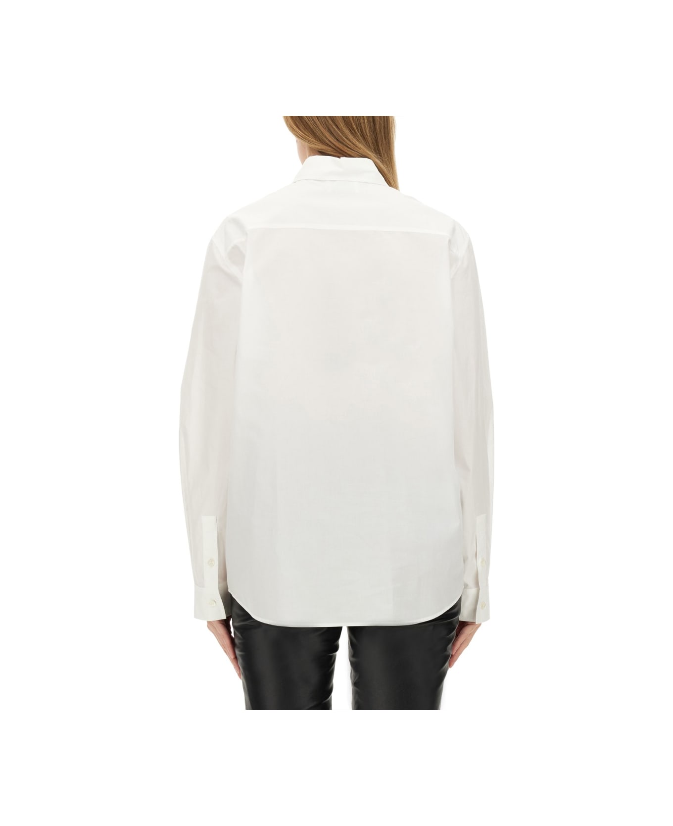 M05CH1N0 Jeans Cotton Shirt - WHITE
