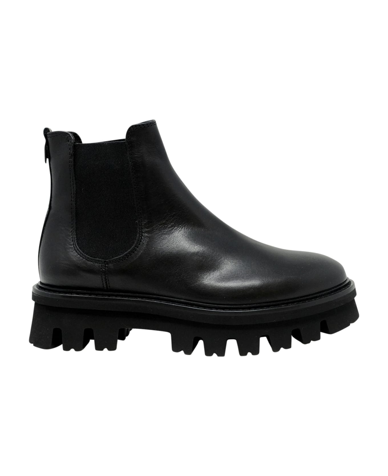 AGL Black Leather Natalia Chelsea Ankle Boots