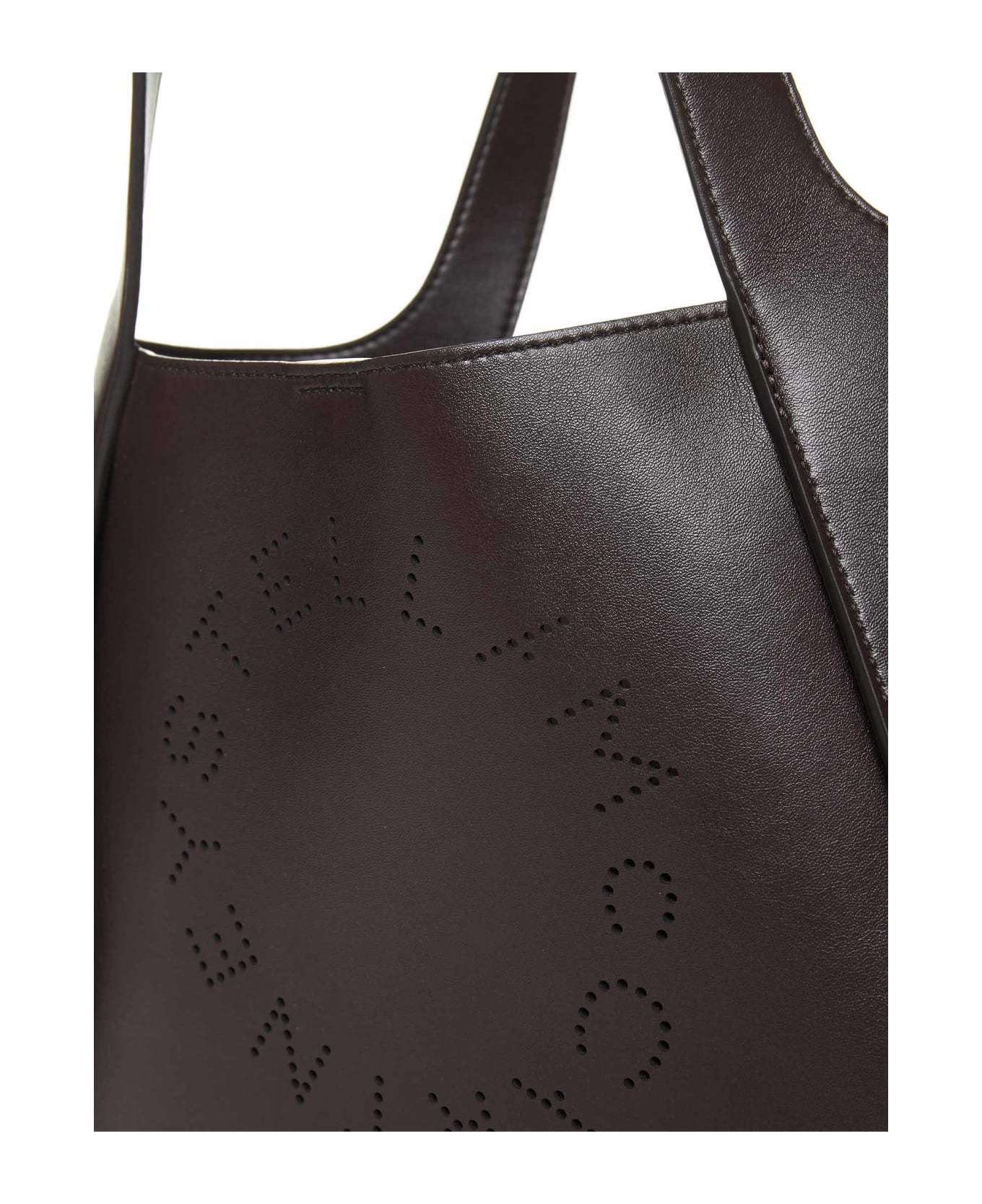 Stella McCartney Stella Logo Shoulder Bag - Chocolate Brown トートバッグ