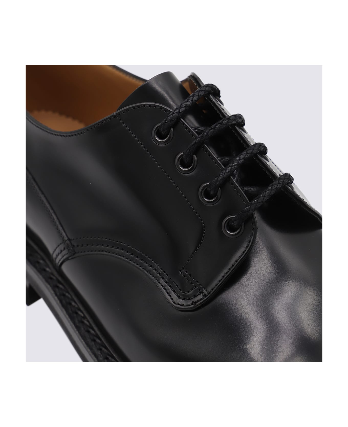 Church
s Black Leather Neil Lace Up Shoes - BLACK