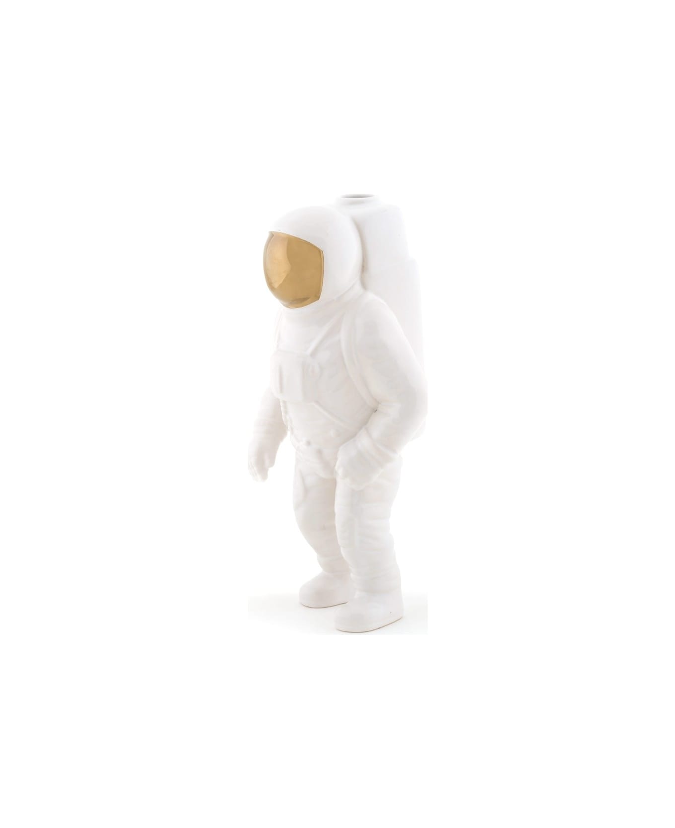 Seletti Vaso Cosmic-diner-starman - Bianco e Oro