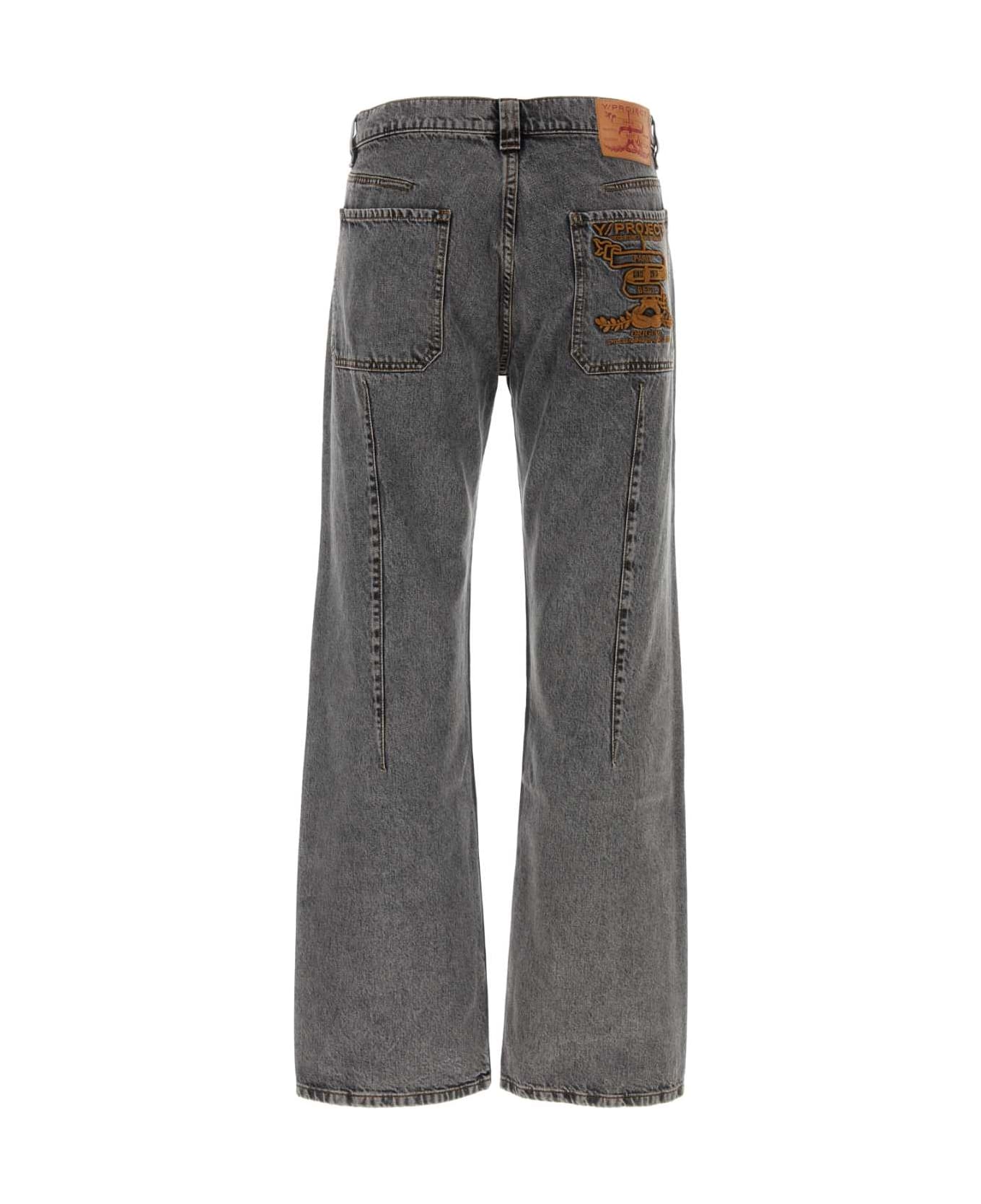 Y/Project Graphite Denim Jeans - EVERGREEN VINTAGE BLACK デニム