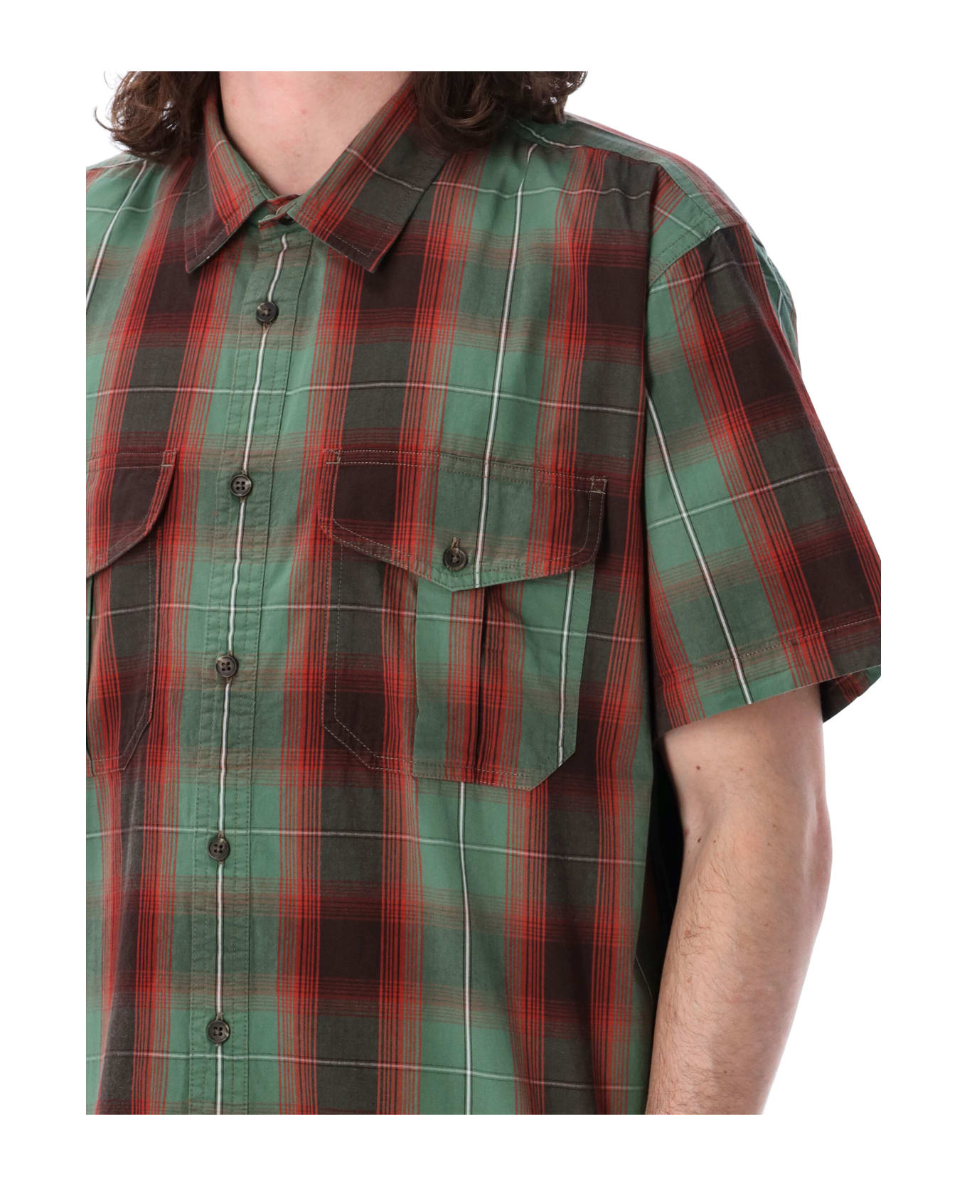 Filson Washed Feather Cloth Shirt - GREEN CHECK シャツ