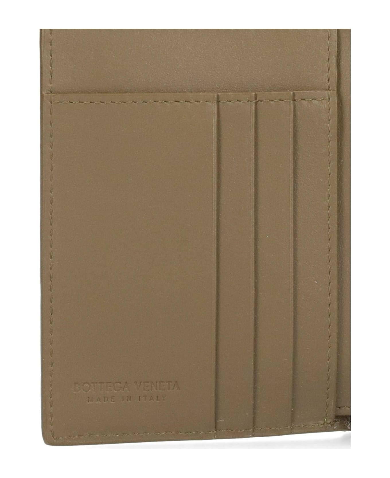 Bottega Veneta Woven Bi-fold Wallet - Beige