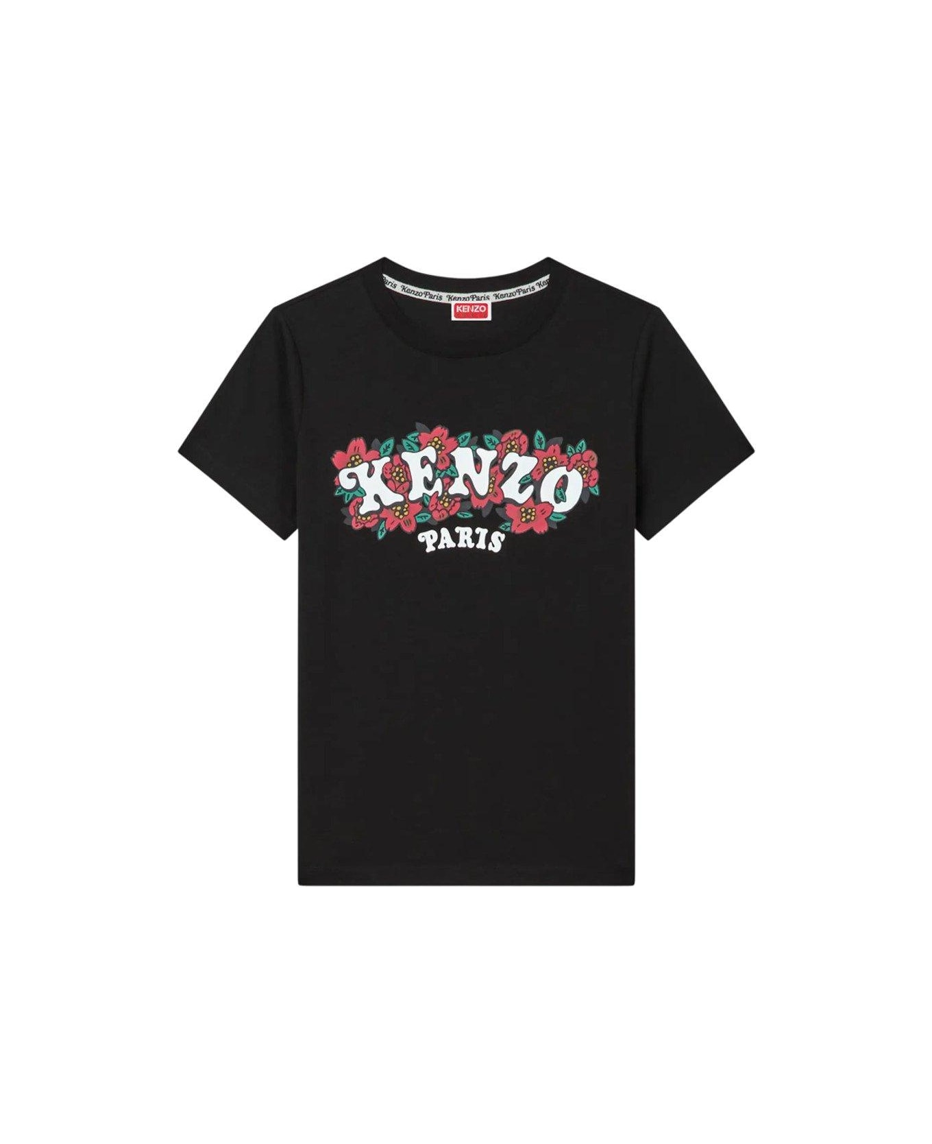 Kenzo Verdy Market Crew Neck T-shirt - Black