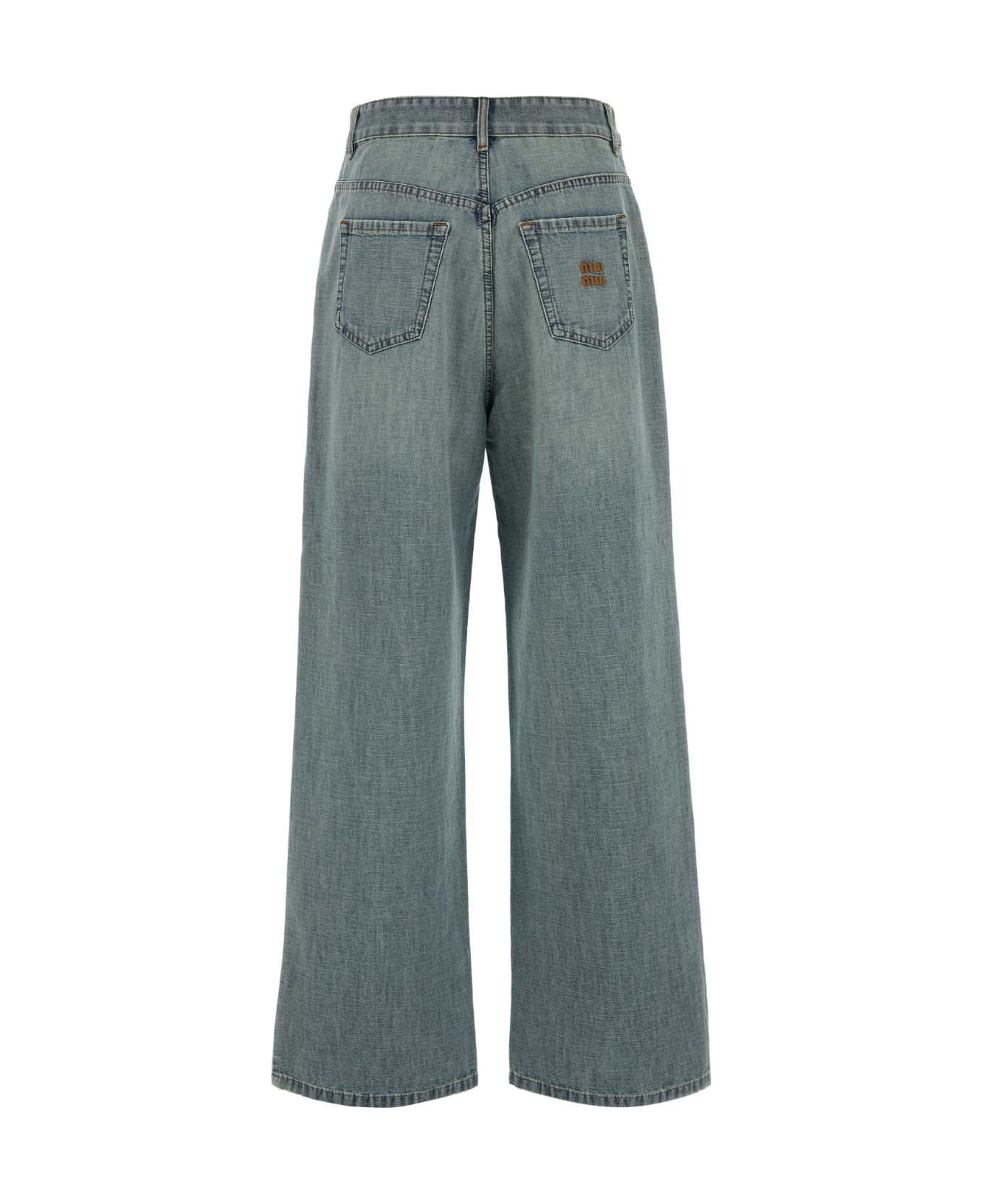 Miu Miu Denim Jeans - CELESTE