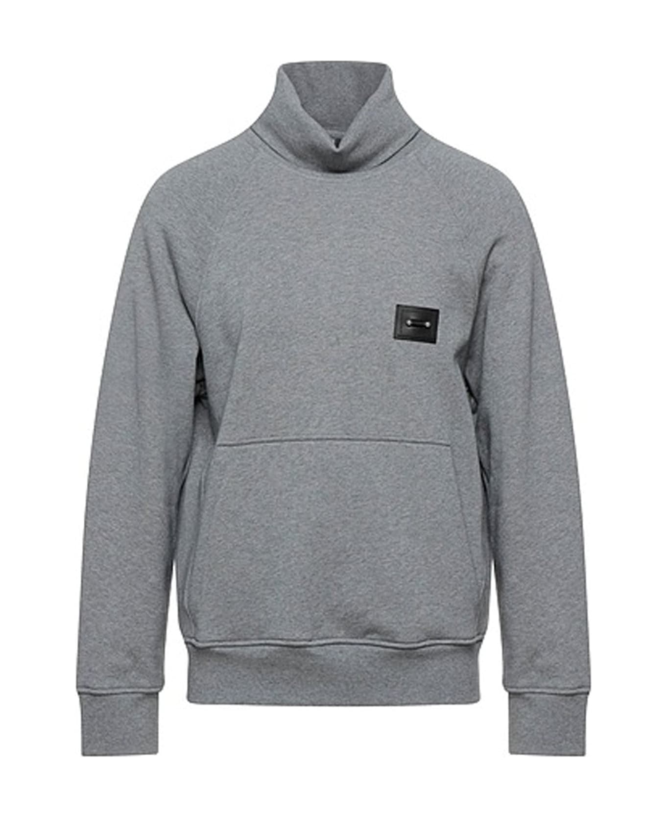 Neil Barrett Jewel Turtleneck Sweatshirt - Gray