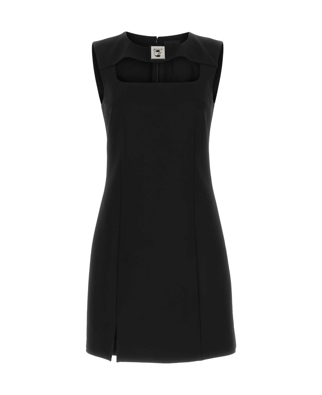 Givenchy Black Stretch Viscose Blend Mini Dress - 001 ワンピース＆ドレス