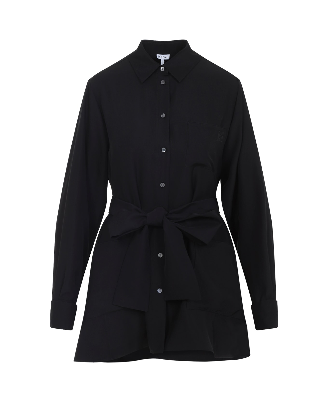 Loewe Belted Blouse - Black