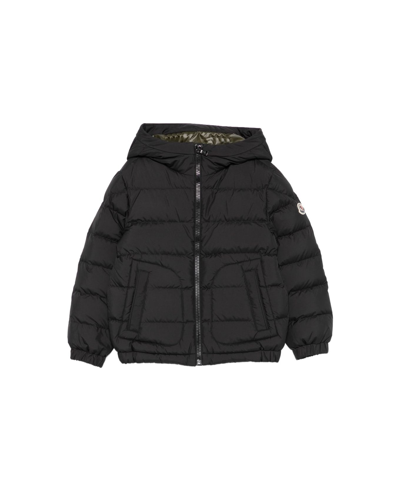 Moncler Enfant Black Down Jacket - Black