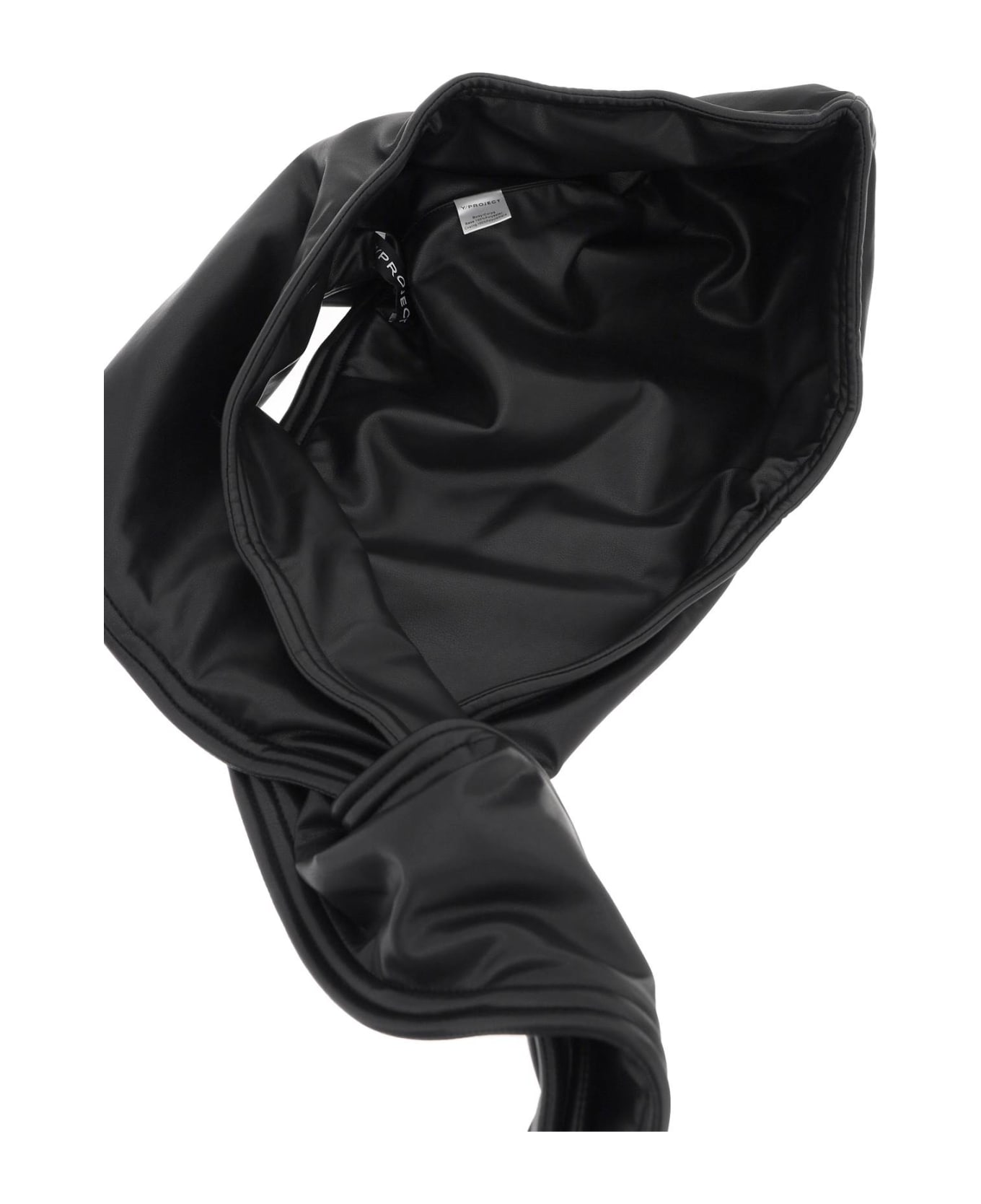 Y/Project Faux Leather Hood - BLACK (Black) スカーフ＆ストール